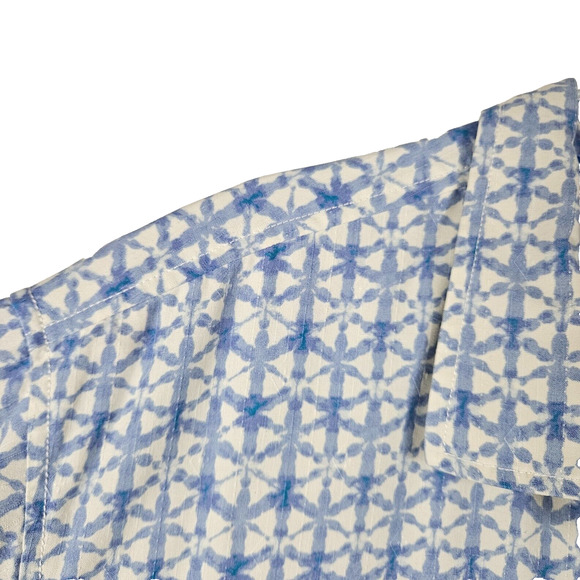Tommy Bahama 100% Silk Machine Washable Button Front Shirt Size 2XL Pattern - Picture 5 of 8